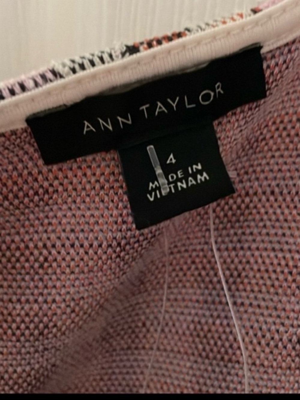 Ann Taylor square neck short leaved plaid dress 4 - Picture 3 of 6